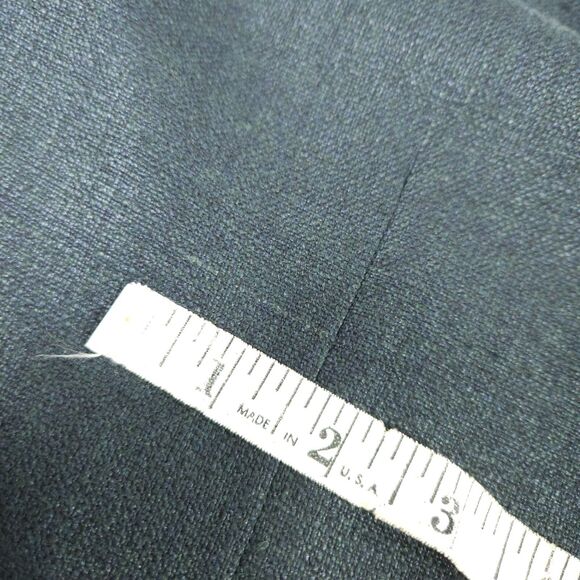 VTG Tom James Mens Size 42L Navy 2-Button Single Vent Sports Coat Blazer - Picture 7 of 10